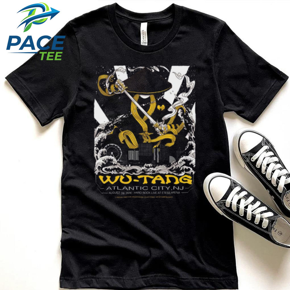 Wu Tang Clan Atlantic City Concert Samurai Graphic Print Shirt